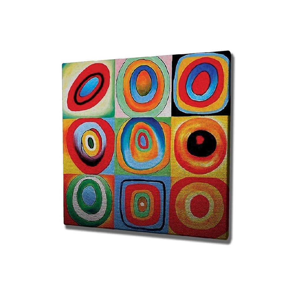 Obrázok Nástenná reprodukcia na plátne Kandinsky , 45 × 45 cm