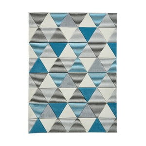 Modrosivý koberec Think Rugs Matrix, 160 x 220 cm