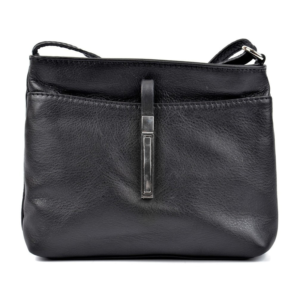 E-shop Čierna kožená kabelka Roberta M Ema