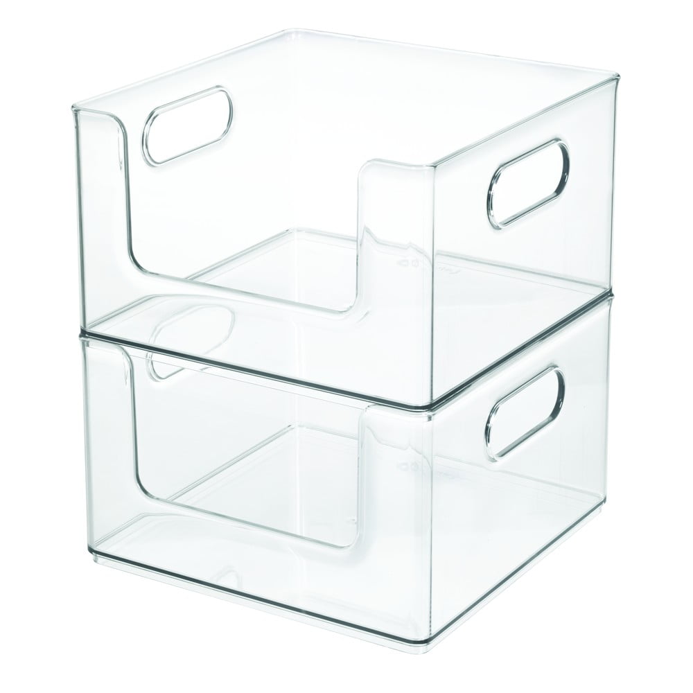 Obrázok Transparentný úložný box iDesign The Home Edit, 25,4 x 25,4 x 15,2 cm