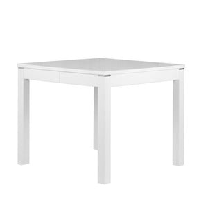 Lesklý biely rozkladací jedálenský stôl Durbas Style Eric, dĺžka až 270 cm