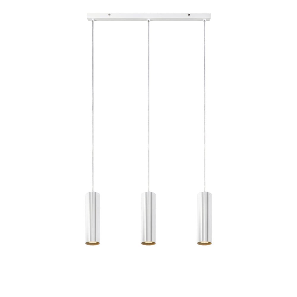 E-shop Biele závesné svietidlo s kovovým tienidlom 68x7 cm Costilla - Markslöjd
