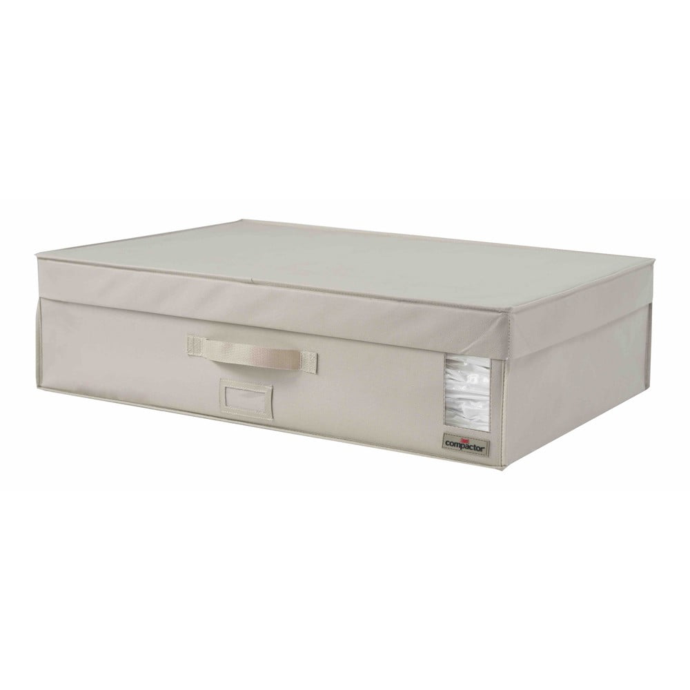 E-shop Béžový úložný box na oblečenie Compactor XXL Family, 72 x 19 cm