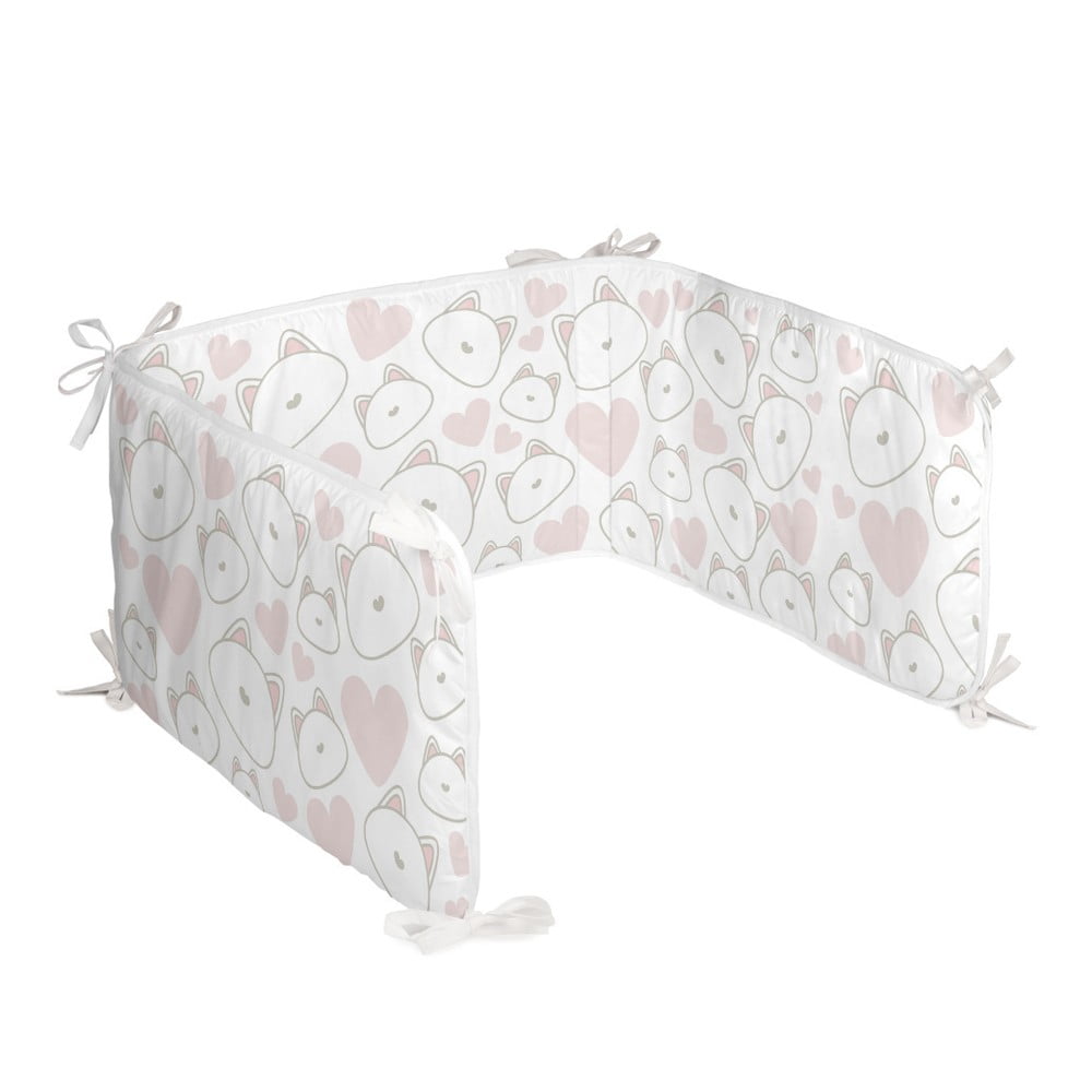 E-shop Textilná ohrádka do postieľkyHappynois Kitty, 210 × 40 cm