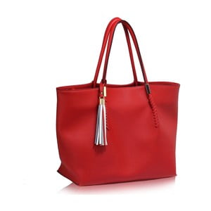 Červená kabelka L & S Bags Print