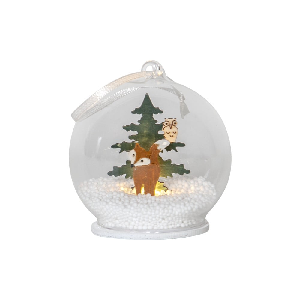 E-shop Vianočná závesná svetelná LED dekorácia Star Trading Christmas Forest, ø 8 cm