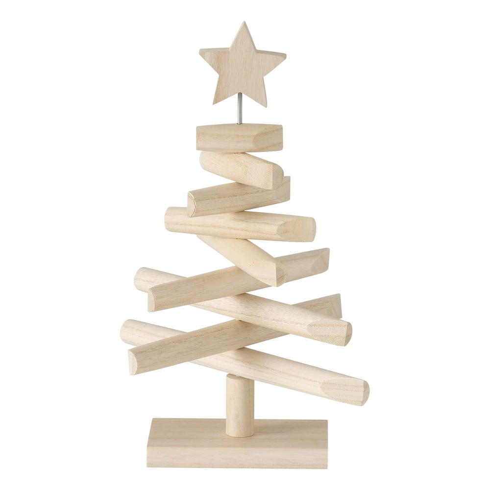 E-shop Drevený dekoratívny vianočný stromček Boltze Jobo, výška 37 cm