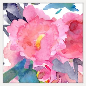 Obraz na plátne Marmont Hill Watery Blossom, 41 × 41 cm