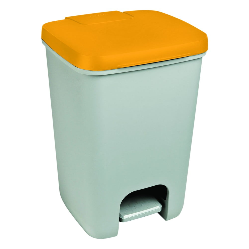 E-shop Sivo-oranžový odpadkový kôš Curver Essentials, 20 l