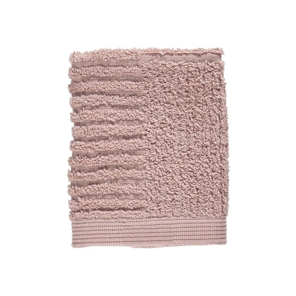 E-shop Svetloružový uterák zo 100 % bavlny na tvár Zone Classic, 30 × 30 cm