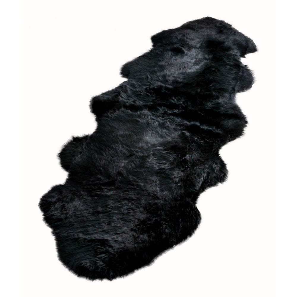 E-shop Čierna ovčia kožušina Native Natural Double, 60 x 240 cm