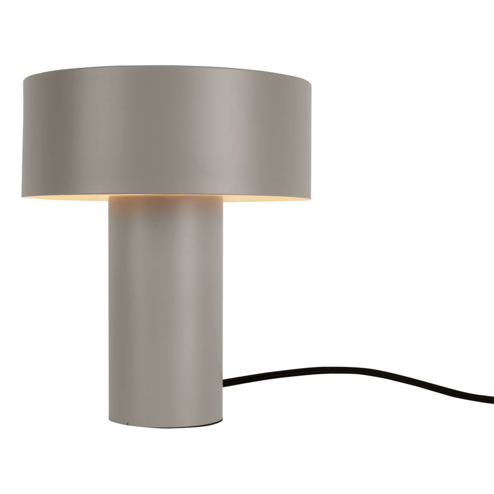 E-shop Sivá stolová lampa Leitmotiv Tubo, výška 23 cm