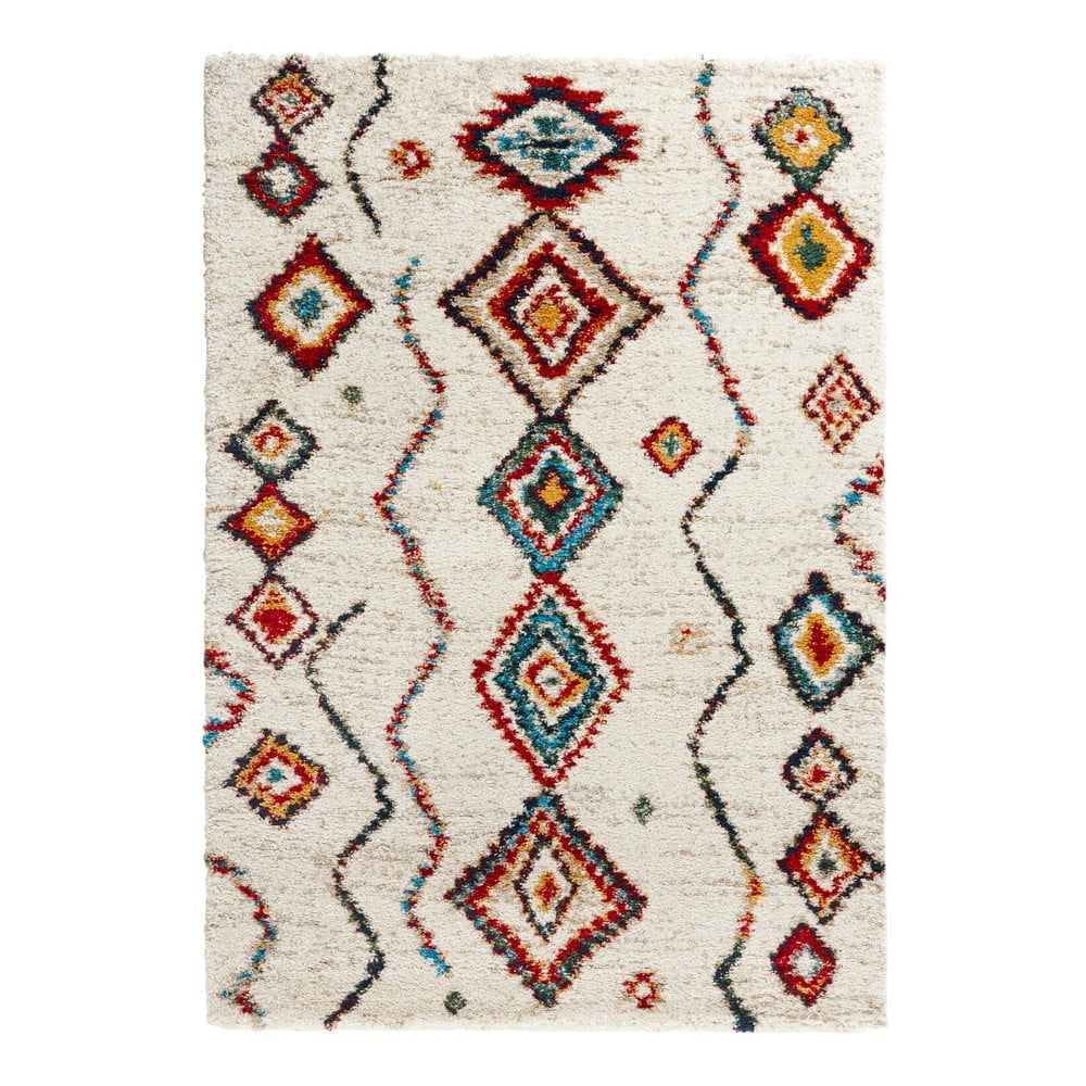 Krémovobiely koberec Mint Rugs Geometric, 80 x 150 cm