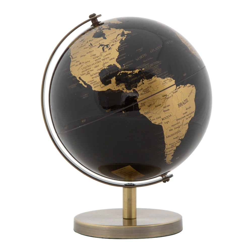 E-shop Dekorácia v tvare glóbusu Mauro Ferretti Globe Bronze, ø 13 cm