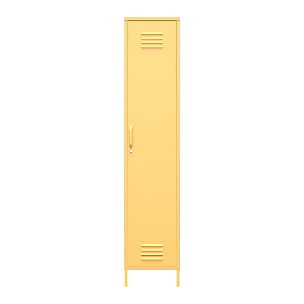 E-shop Žltá kovová komoda Novogratz Cache, 38 x 185 cm