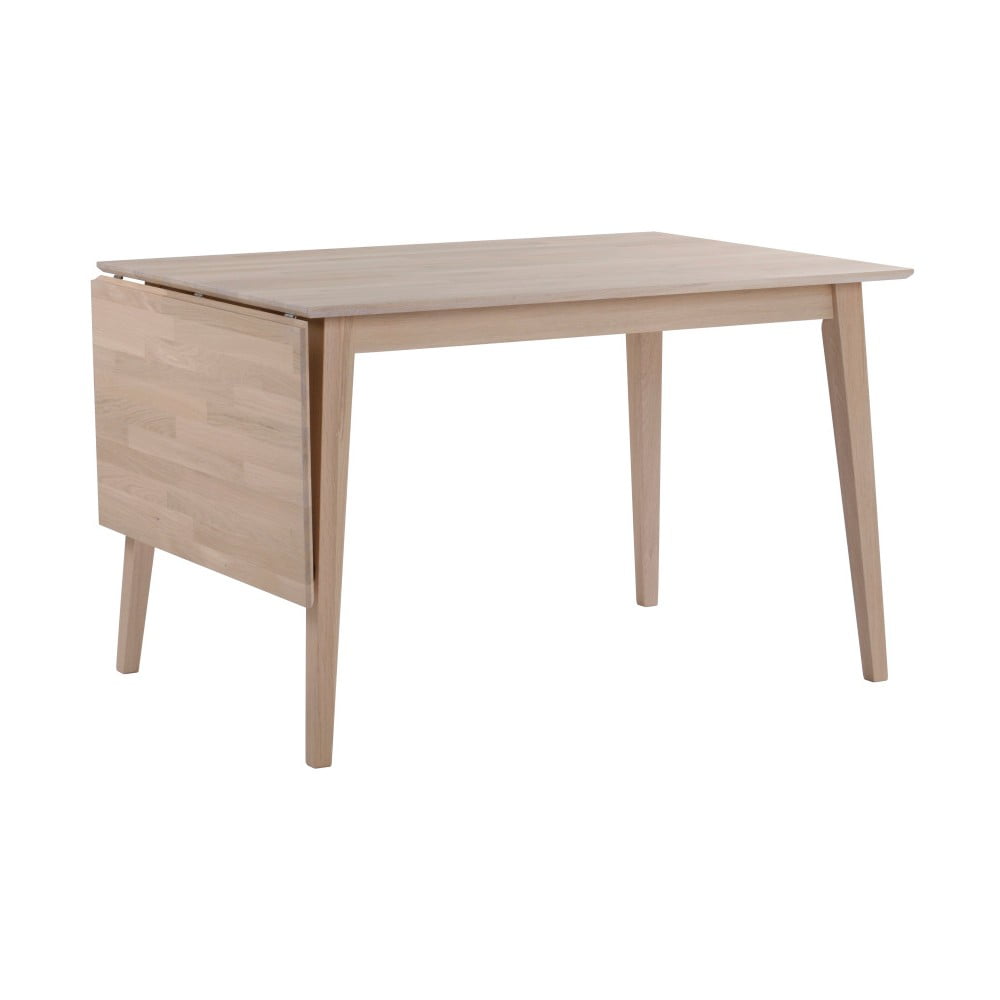 E-shop Matne lakovaný sklápací dubový jedálenský stôl Rowico Mimi, 120 x 80 cm