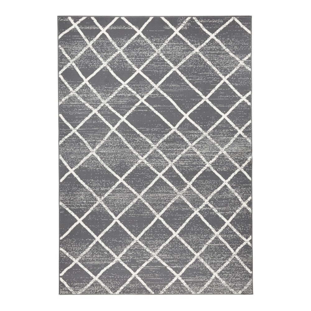 E-shop Tmavosivý koberec Zala Living Rhombe, 200 × 290 cm