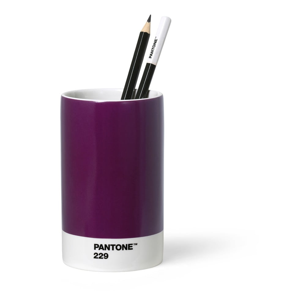 E-shop Tmavofialový keramický stojan na ceruzky Pantone