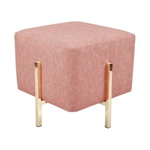 Ružová stolička s nohami v zlatej farbe Vivorum Liani