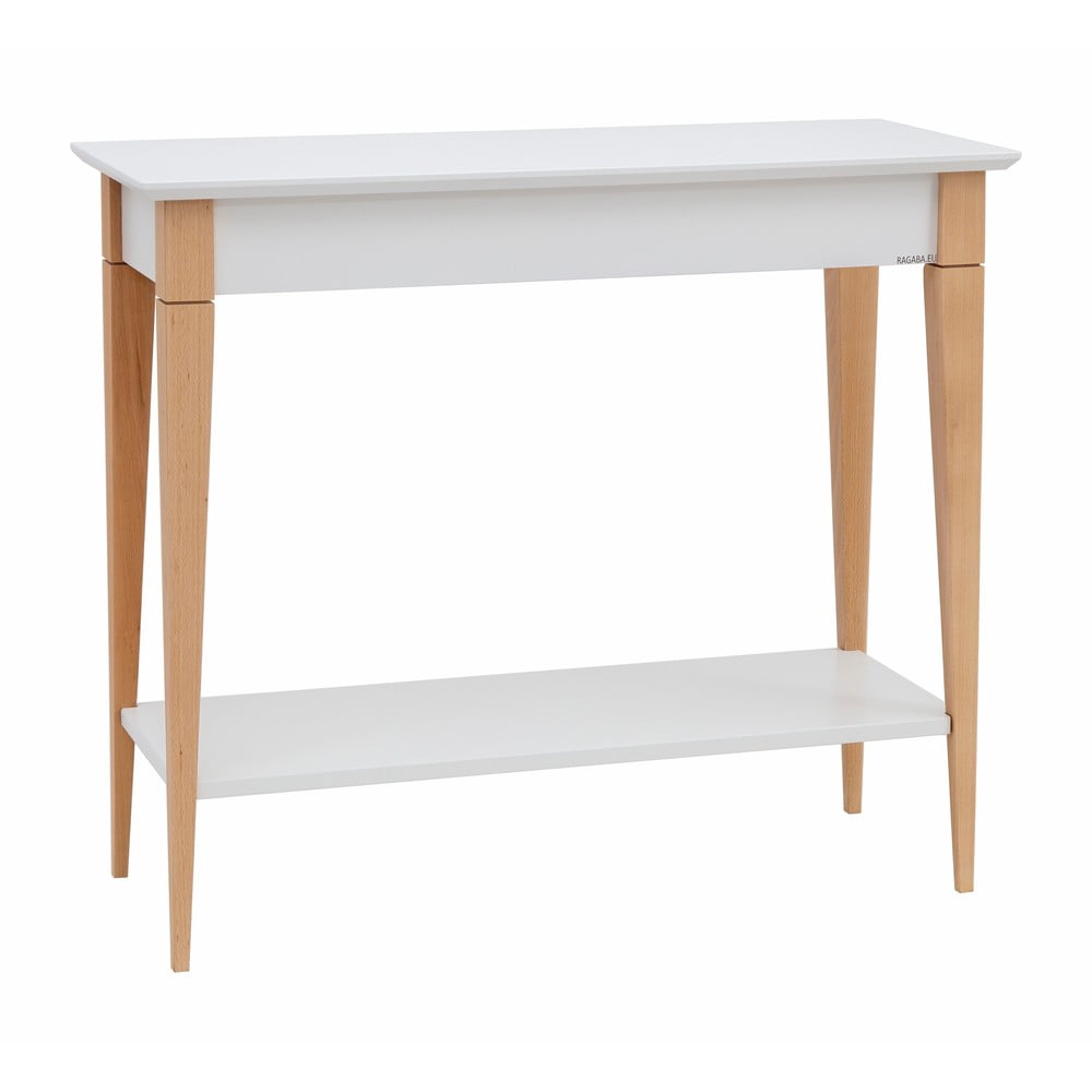 E-shop Biely konzolový stolík Ragaba Mimo, šírka 85 cm
