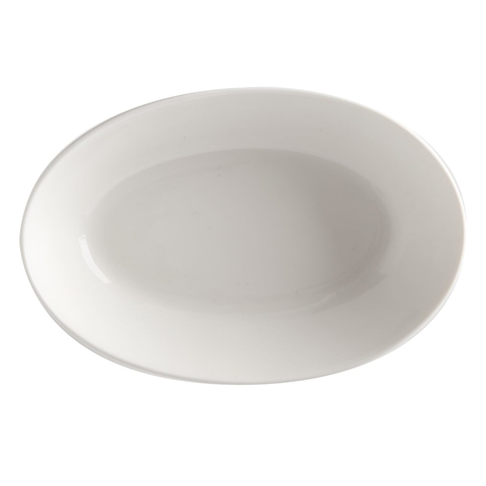 E-shop Biely porcelánový hlboký tanier Maxwell & Williams Basic, 20 x 14 cm