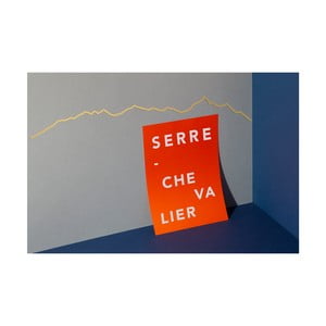 Pozlátená nástenná dekorácia so siluetou mesta The Line Serre Chevalier