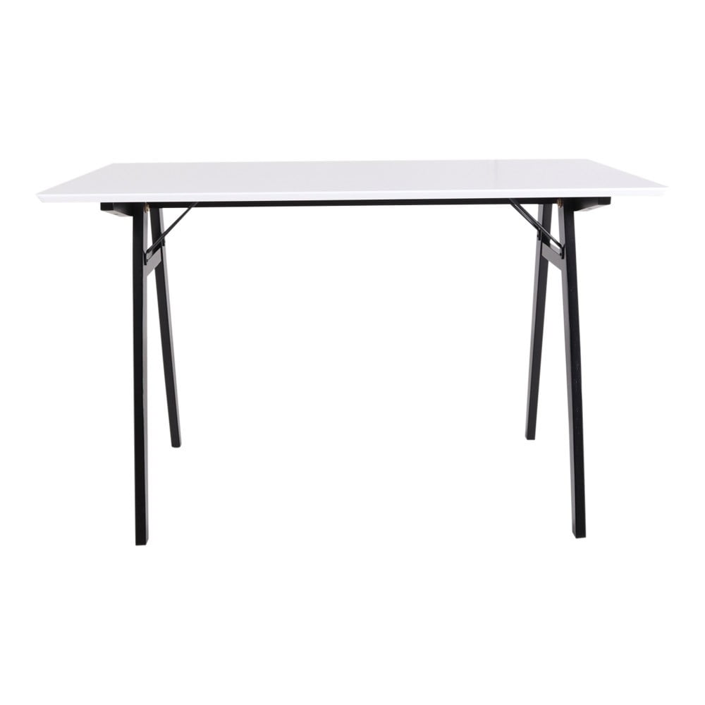 Obrázok Biely stôl s čiernymi nohami House Nordic Vojens Desk, dĺžka 120 cm