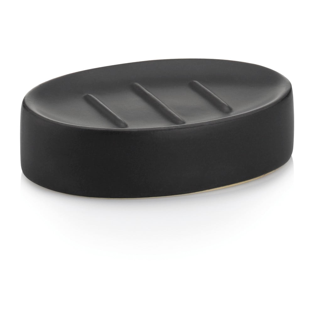 E-shop Čierna keramická nádoba na mydlo Kela Matsi