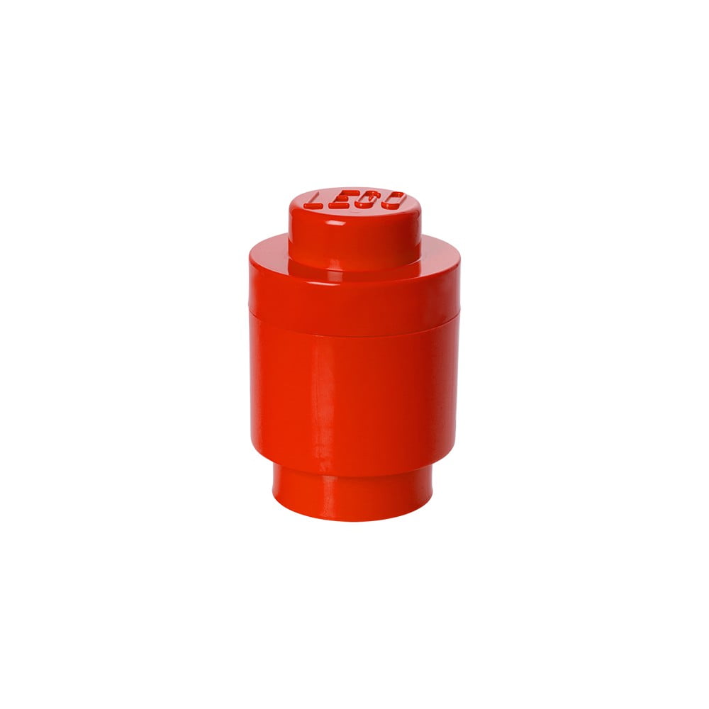E-shop Červený úložný okrúhly box LEGO®, ⌀ 12,5 cm