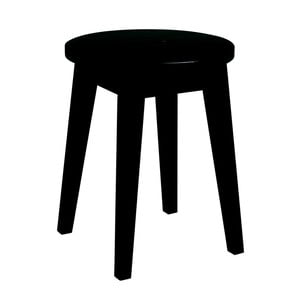 Čierna nízka dubová stolička Folke Frigg