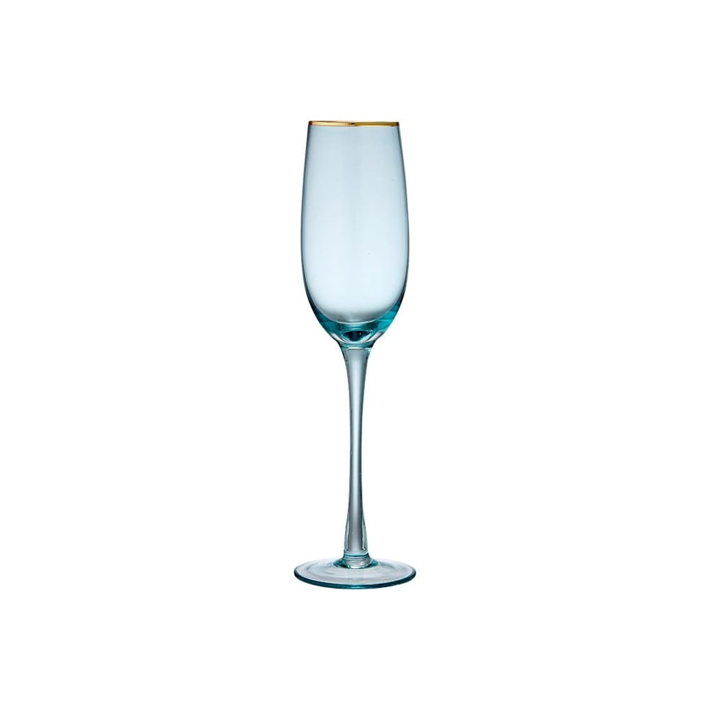 E-shop Modrý pohár na šampanské Ladelle Chloe, 250 ml