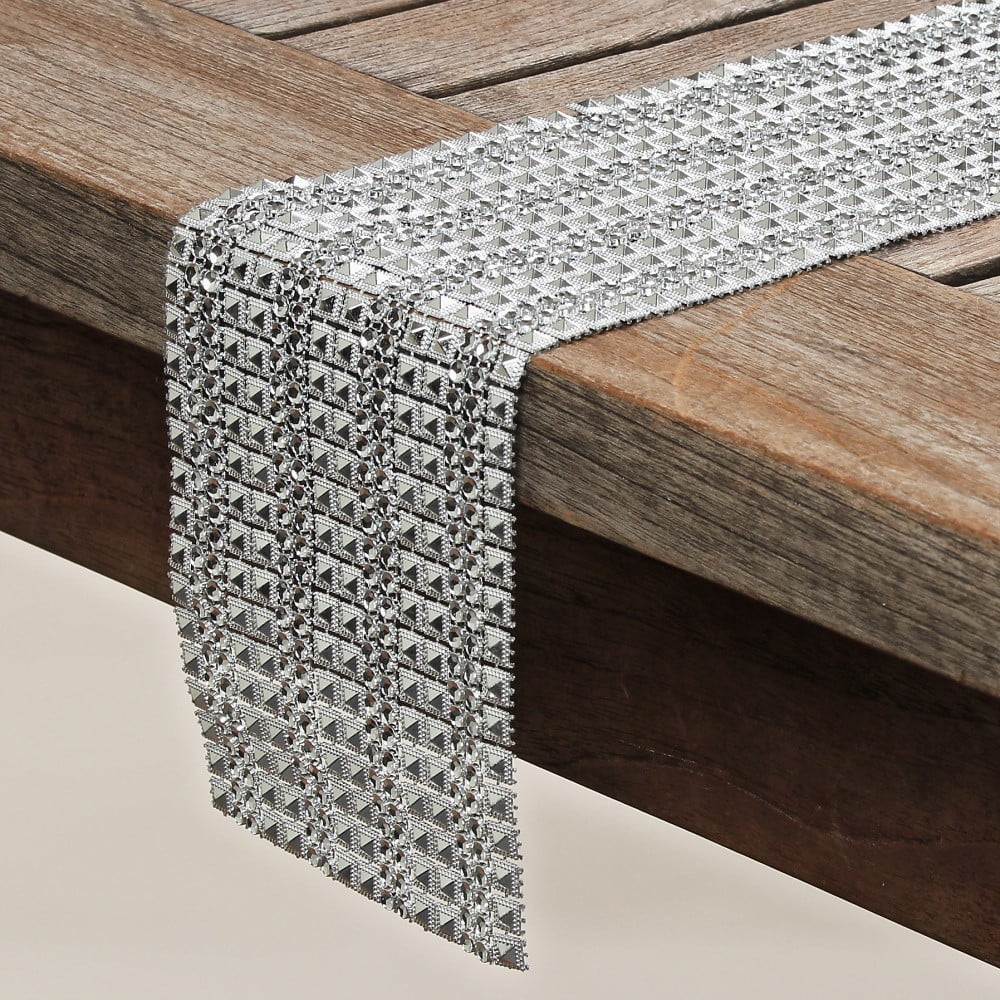 Dekorácia na stôl Boltze Diamonds, 120 x 12 cm