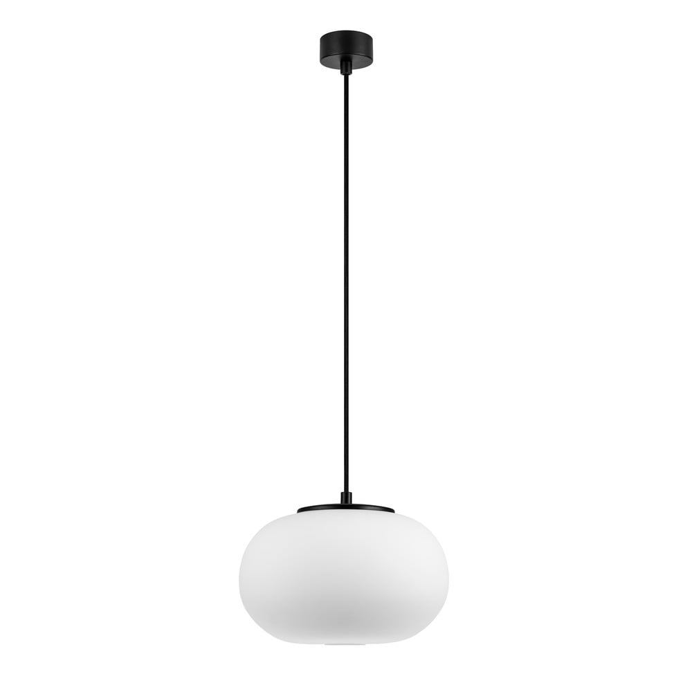 E-shop Biele závesné svietidlo s čiernou objímkou Sotto Luce DOSEI