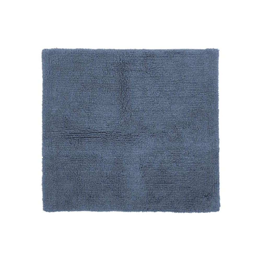 E-shop Modrá bavlnená kúpeľňová predložka Tiseco Home Studio Luca, 60 x 60 cm