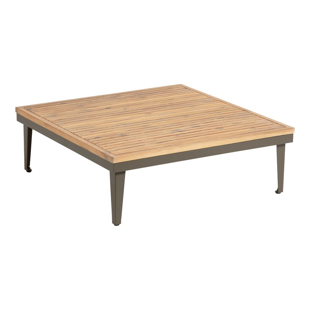 E-shop Záhradný konferenčný stolík s doskou z akáciového dreva Kave Home Pascale, 90 x 90 cm