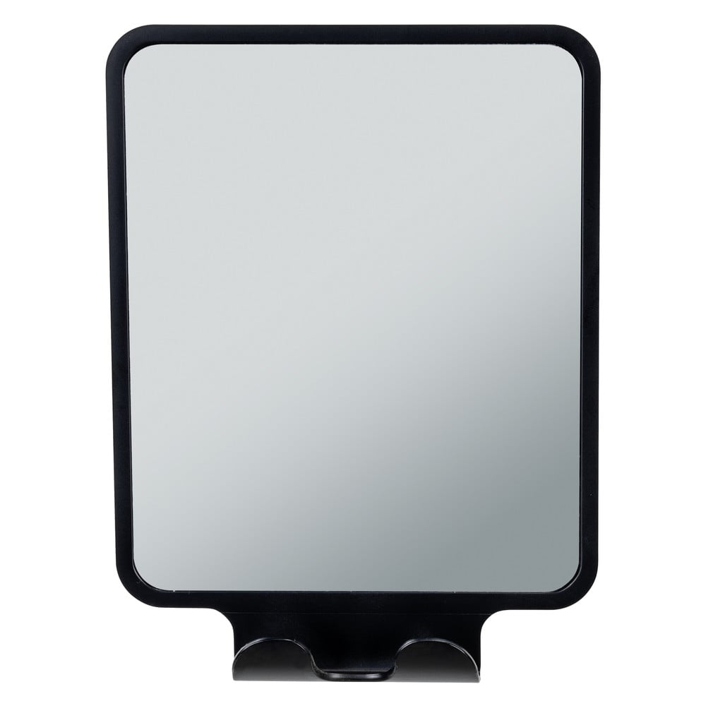 Kozmetické s vešiakom zrkadlo 14x19.5 cm Quadro Black – Wenko