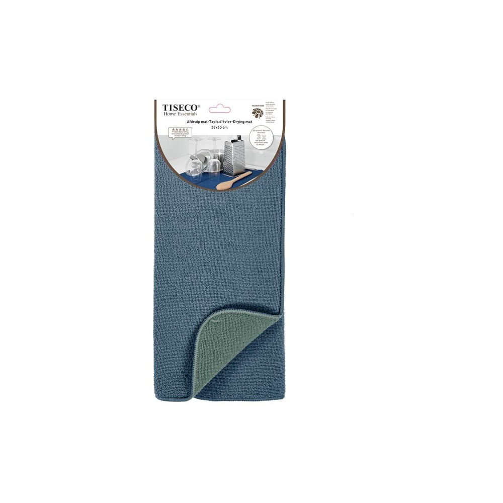 E-shop Modrá podložka na umytý riad Tiseco Home Studio, 50 x 38 cm