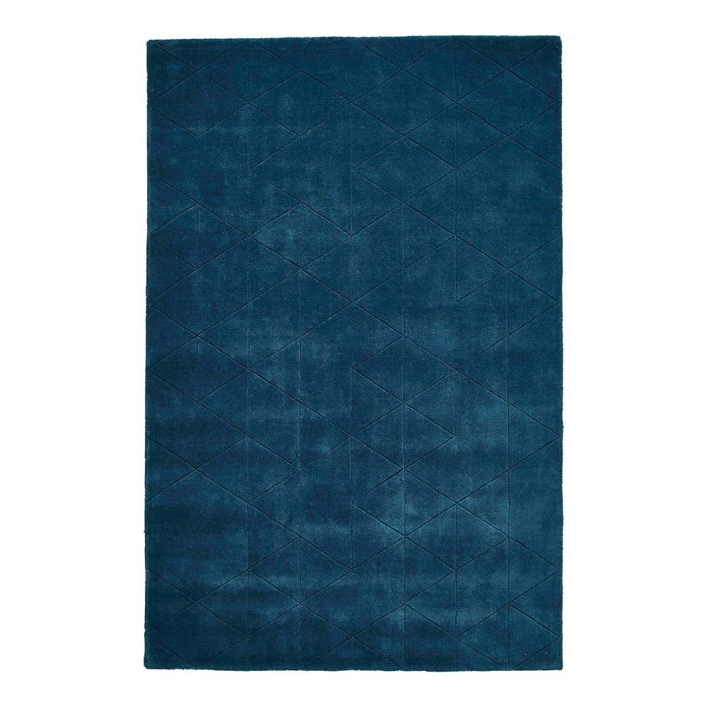 E-shop Modrý vlnený koberec Think Rugs Kasbah, 150 x 230 cm