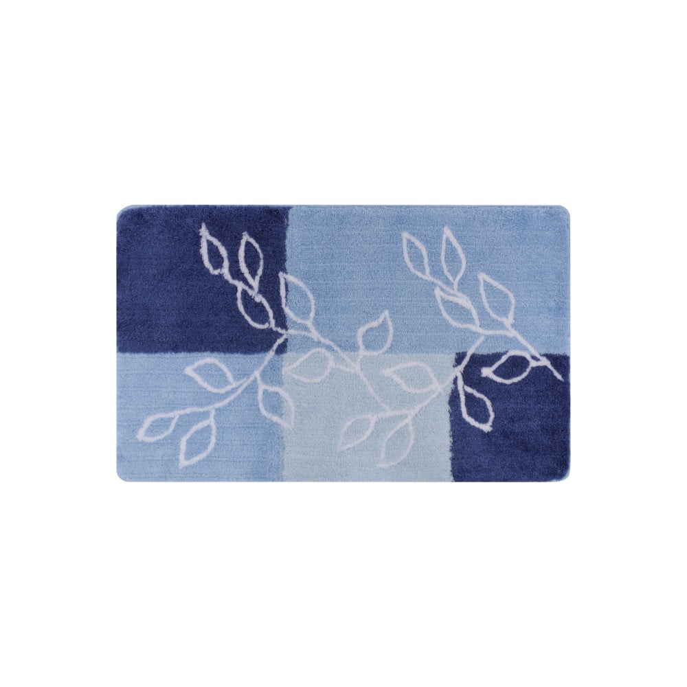 Modrá kúpeľňová predložka Confetti Lagina, 60 × 100 cm