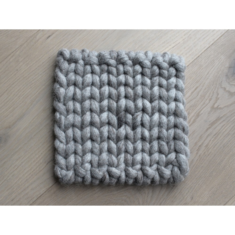 Obrázok Pieskovohnedá pletená podložka pod nápoj z vlny Wooldot braider Coaster, 20 x 20 cm