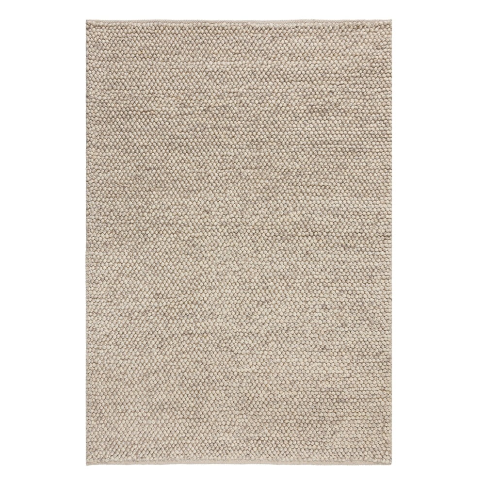 Svetlosivý vlnený koberec Flair Rugs Minerals, 160 x 230 cm