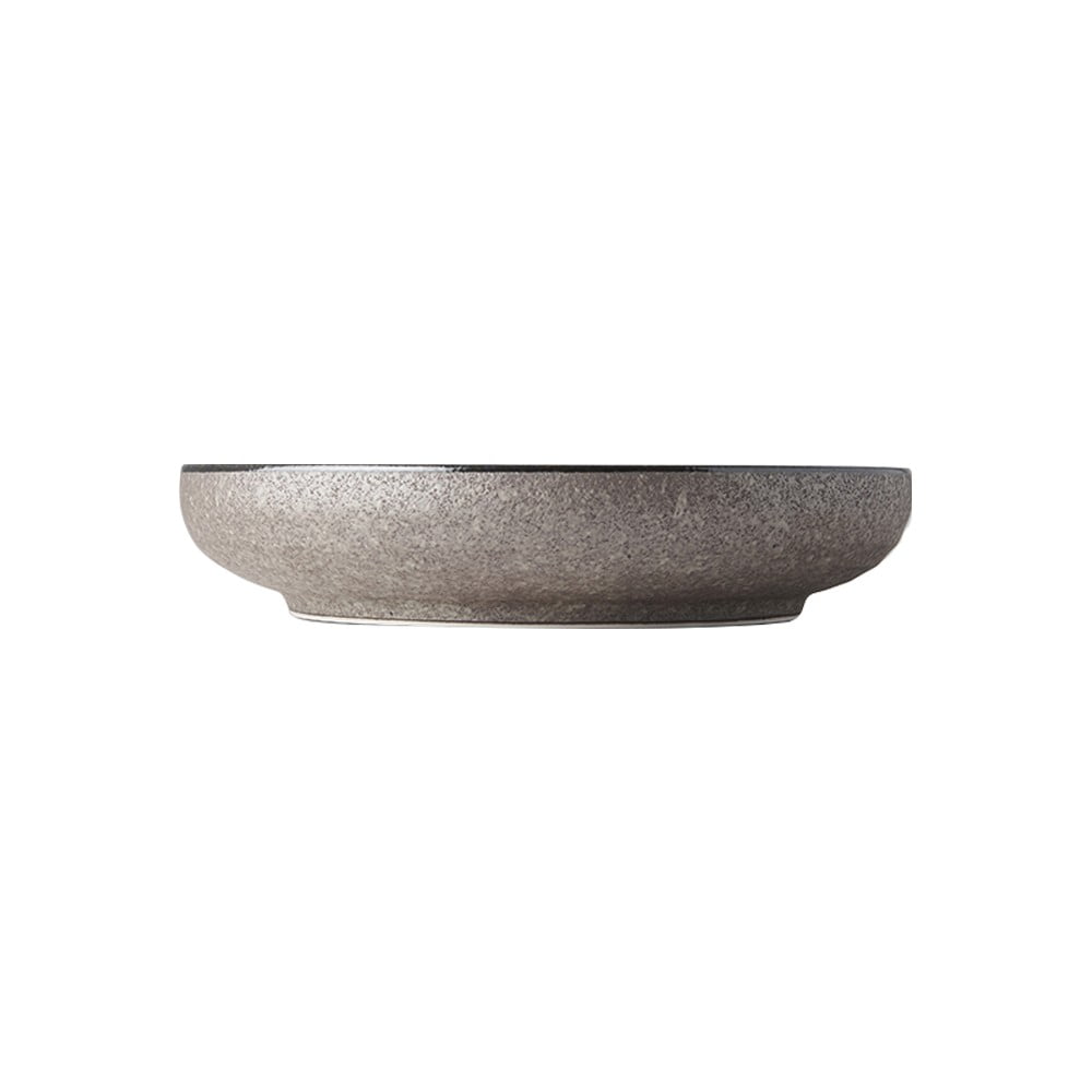 E-shop Béžový keramický tanier so zdvihnutým okrajom Mij Earth, ø 22 cm