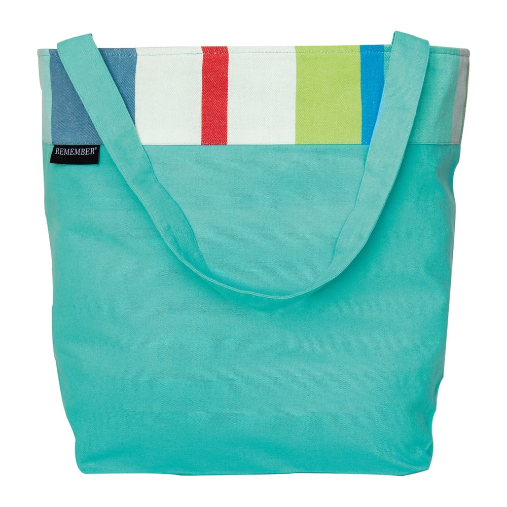 E-shop Svetlomodrá bavlnená plážová taška Remember Laguna