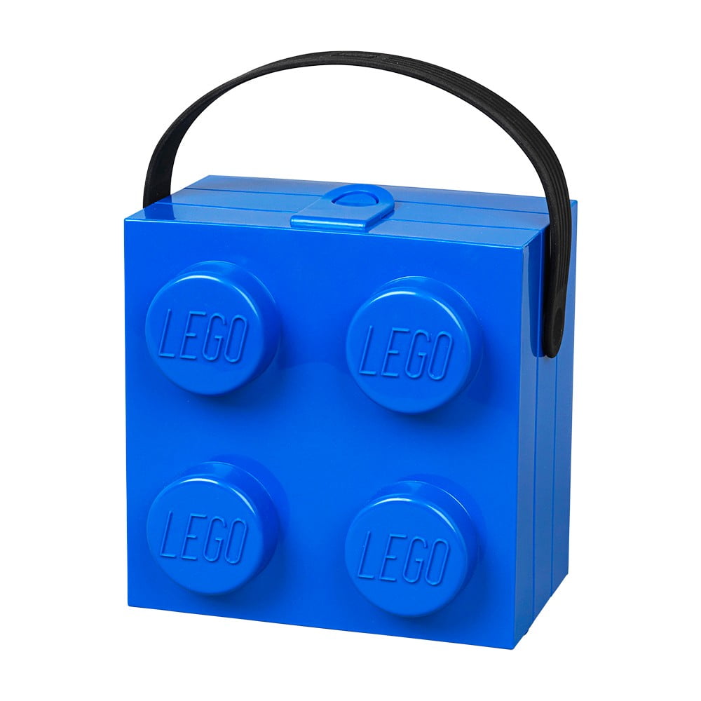 E-shop Modrý úložný box s rukoväťou LEGO®
