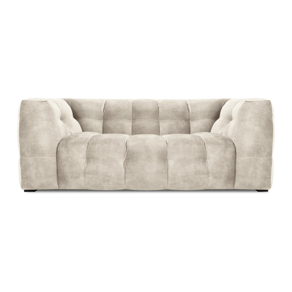 E-shop Béžová zamatová pohovka Windsor & Co Sofas Vesta, 208 cm