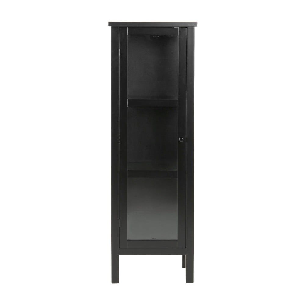 E-shop Čierna vitrína Actona Eton, výška 136,5 cm