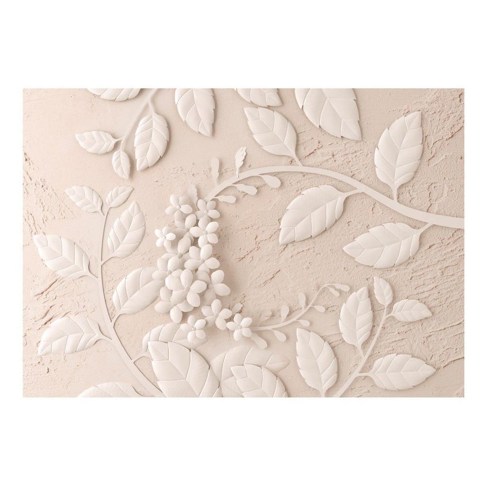 E-shop Veľkoformátová tapeta Artgeist Beige Paper Flowers, 400 x 280 cm