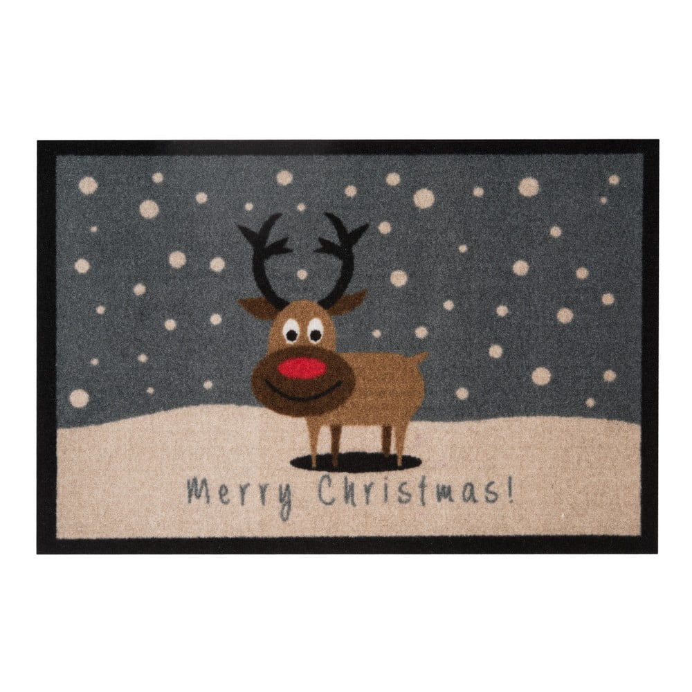 Rohožka Hanse Home Merry Christmas Reindeer, 40 × 60 cm