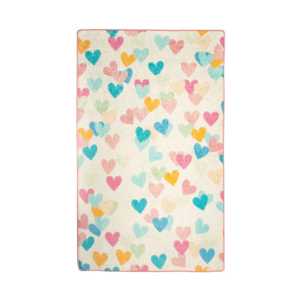 E-shop Detský koberec Hearts, 100 × 160 cm