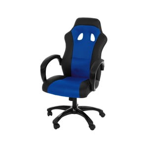 Modro-čierna kancelárska stolička na kolieskach Actona Major